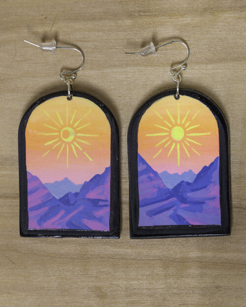 Hand Painted Polymer Clay Earrings - 1-3 — Andrea Fairservice