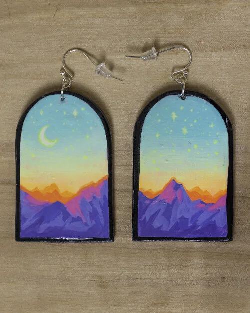 Hand Painted Polymer Clay Earrings 1-5 — Andrea Fairservice