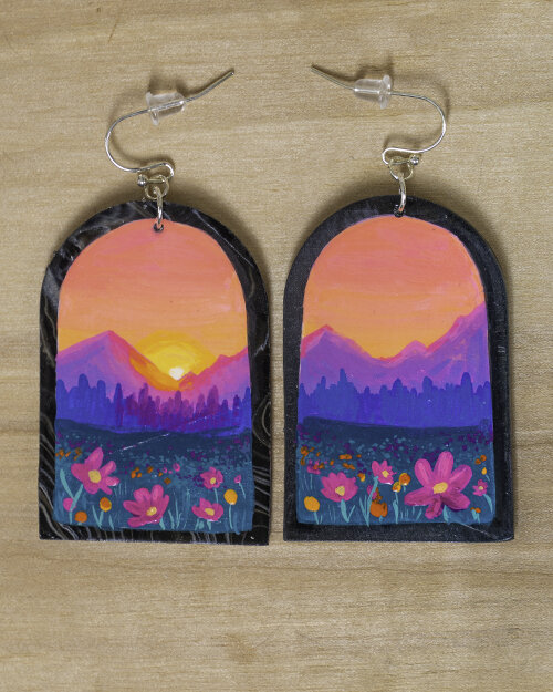 Hand Painted Polymer Clay Earrings - 1-9 — Andrea Fairservice