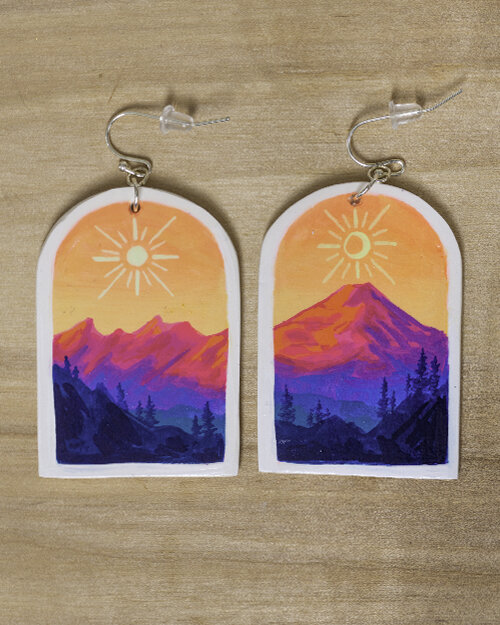 Hand Painted Polymer Clay Earrings - 1-9 — Andrea Fairservice