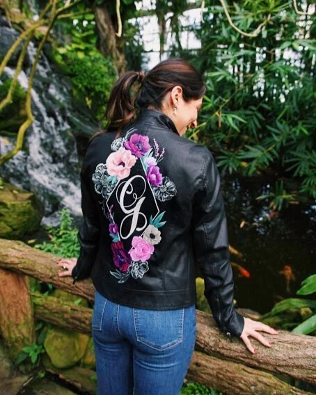 Custom Painted Leather Jacket — Andrea Fairservice
