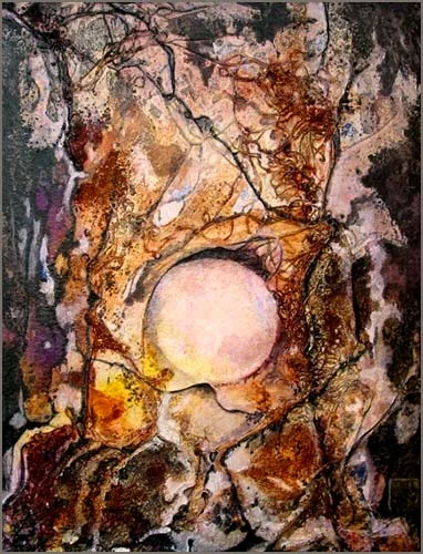Beech Tree Spirit - Mixed Media on Paper - 11'' x 15''