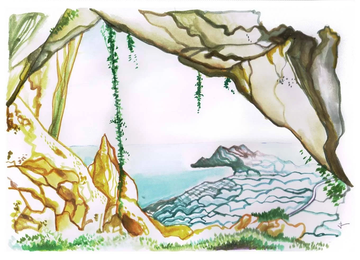 Sierra Helada - 8'' x 10'' - Watercolor on paper 