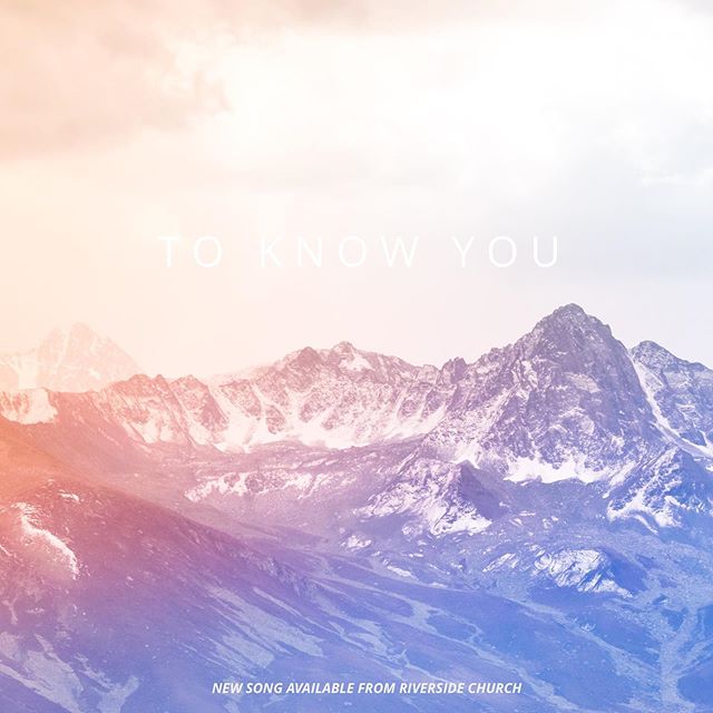 New song from Riverside Church - &lsquo;To Know You&rsquo; https://youtu.be/tl-eAiWK4UQ