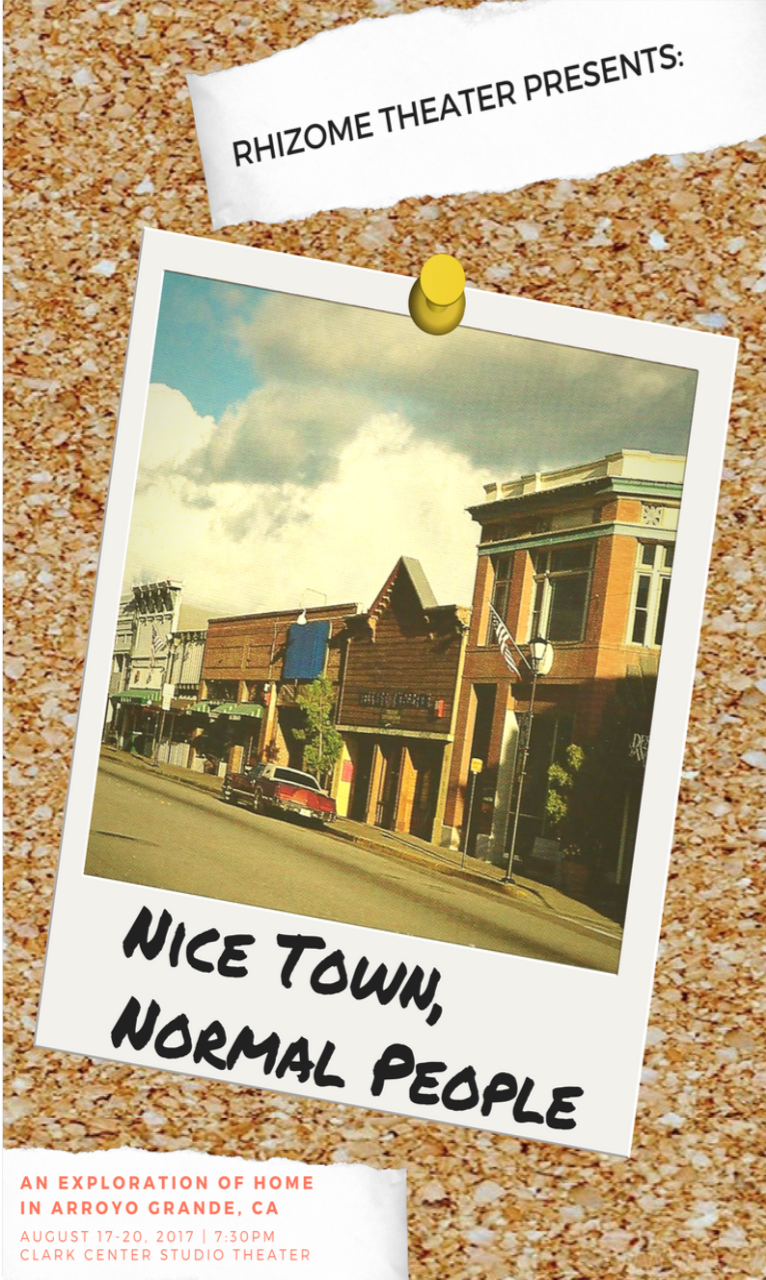 Program cover from the “Nice Town, Normal People” production, 2017.