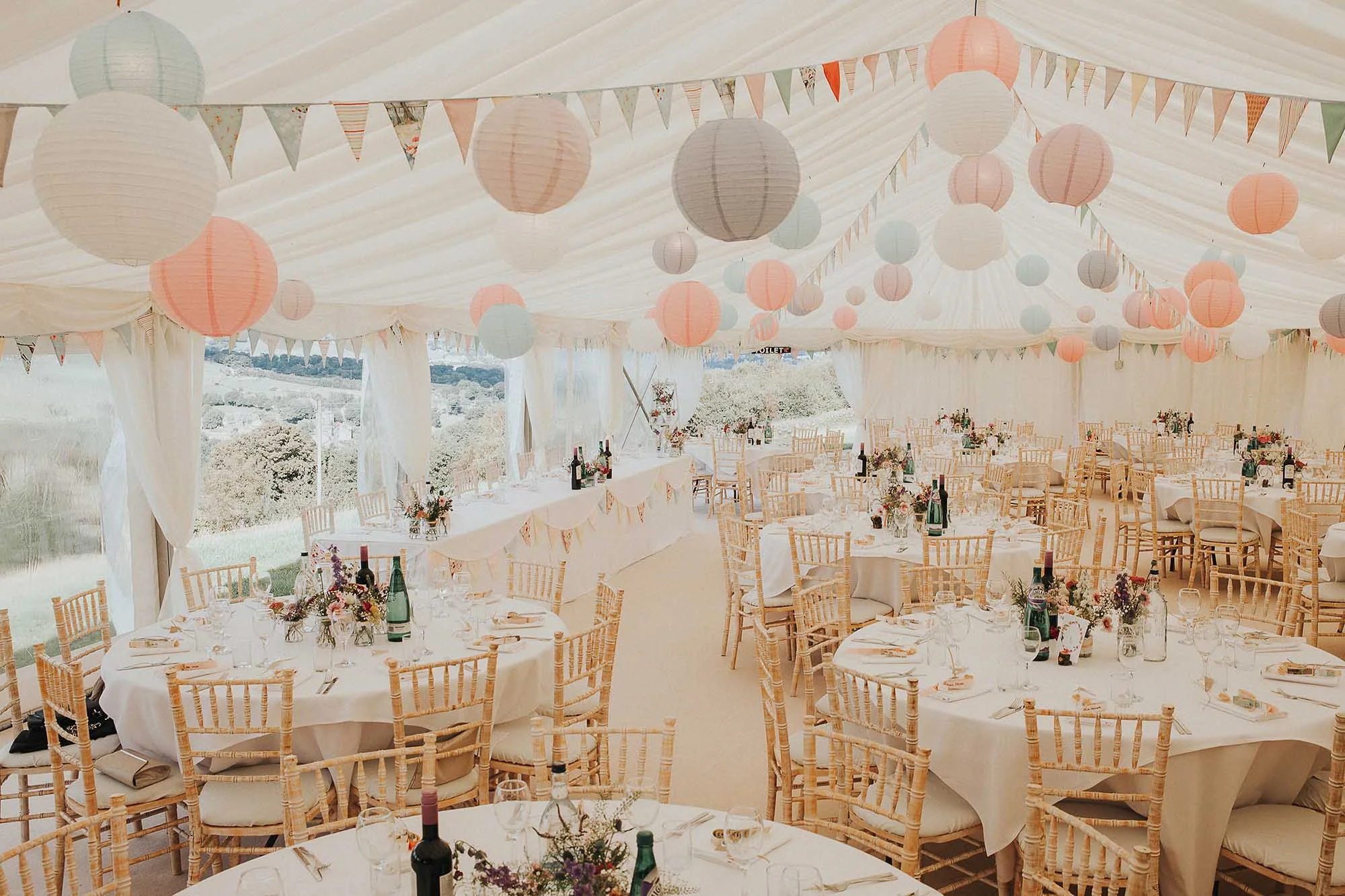 Yorkshire wedding marquee