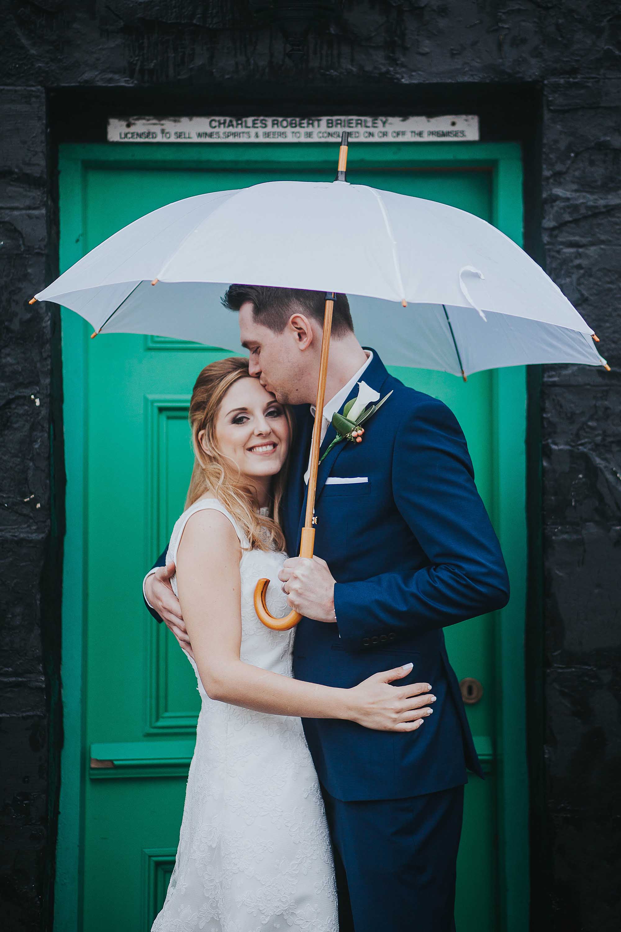 Bride and Groom portraits at The White Hart Saddleworth