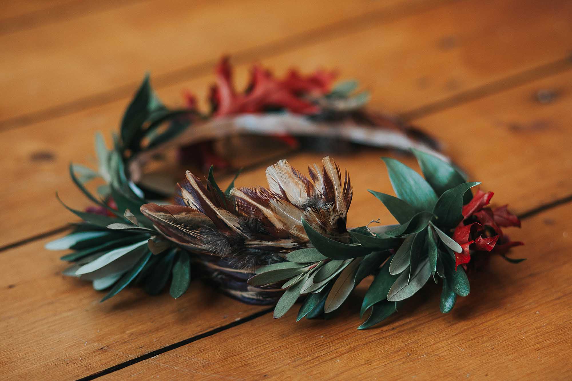 autumn bridal headband