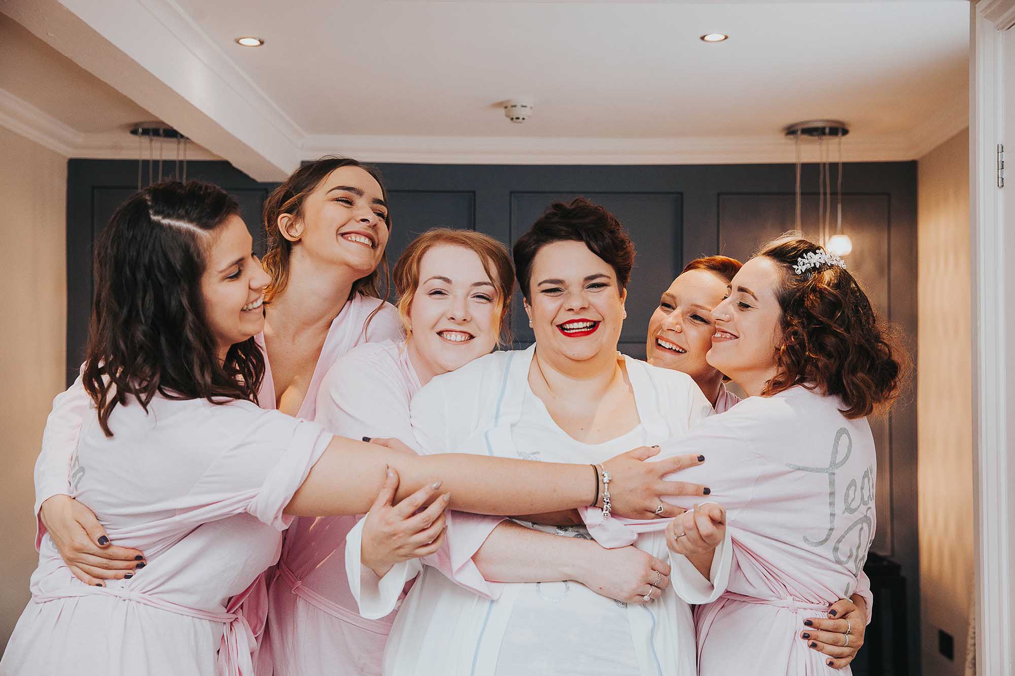 bridal party at The Bridge Hotel & Spa Wetherby