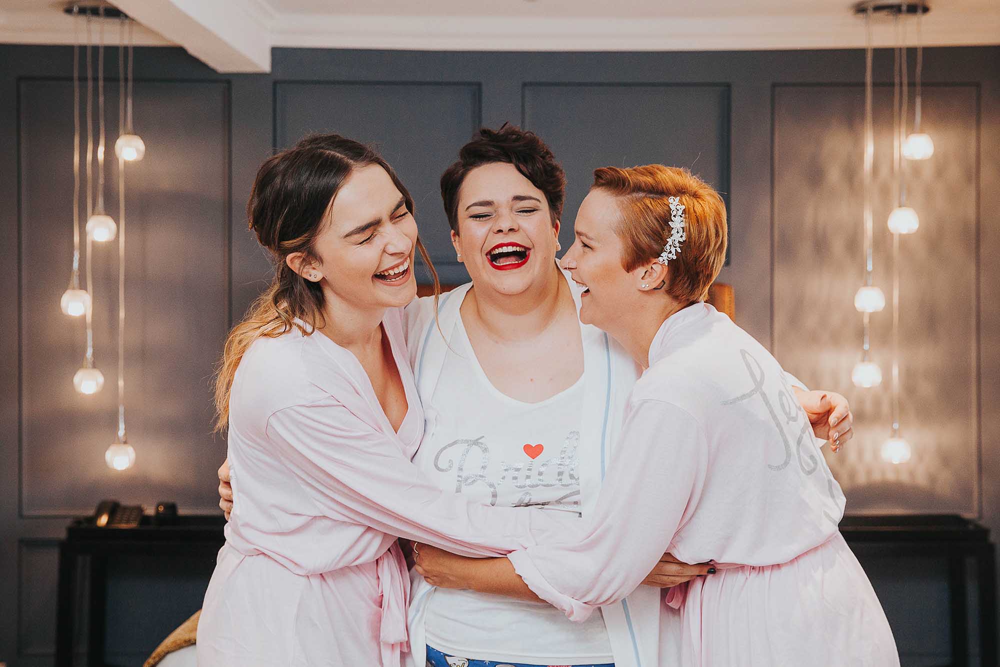 The Bridge Hotel & Spa Wetherby bridesmaids laughing