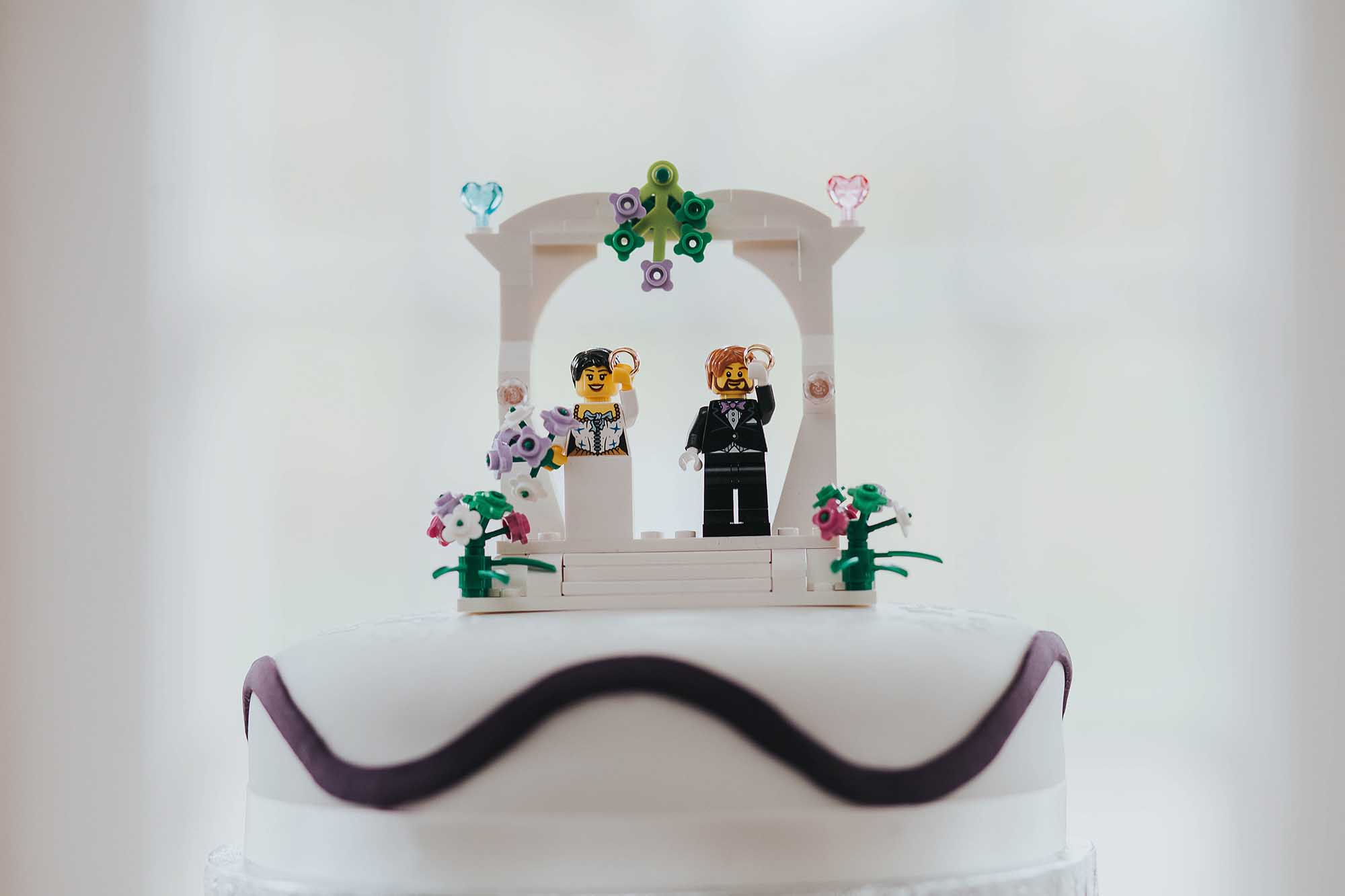 lego minifigure cake topper