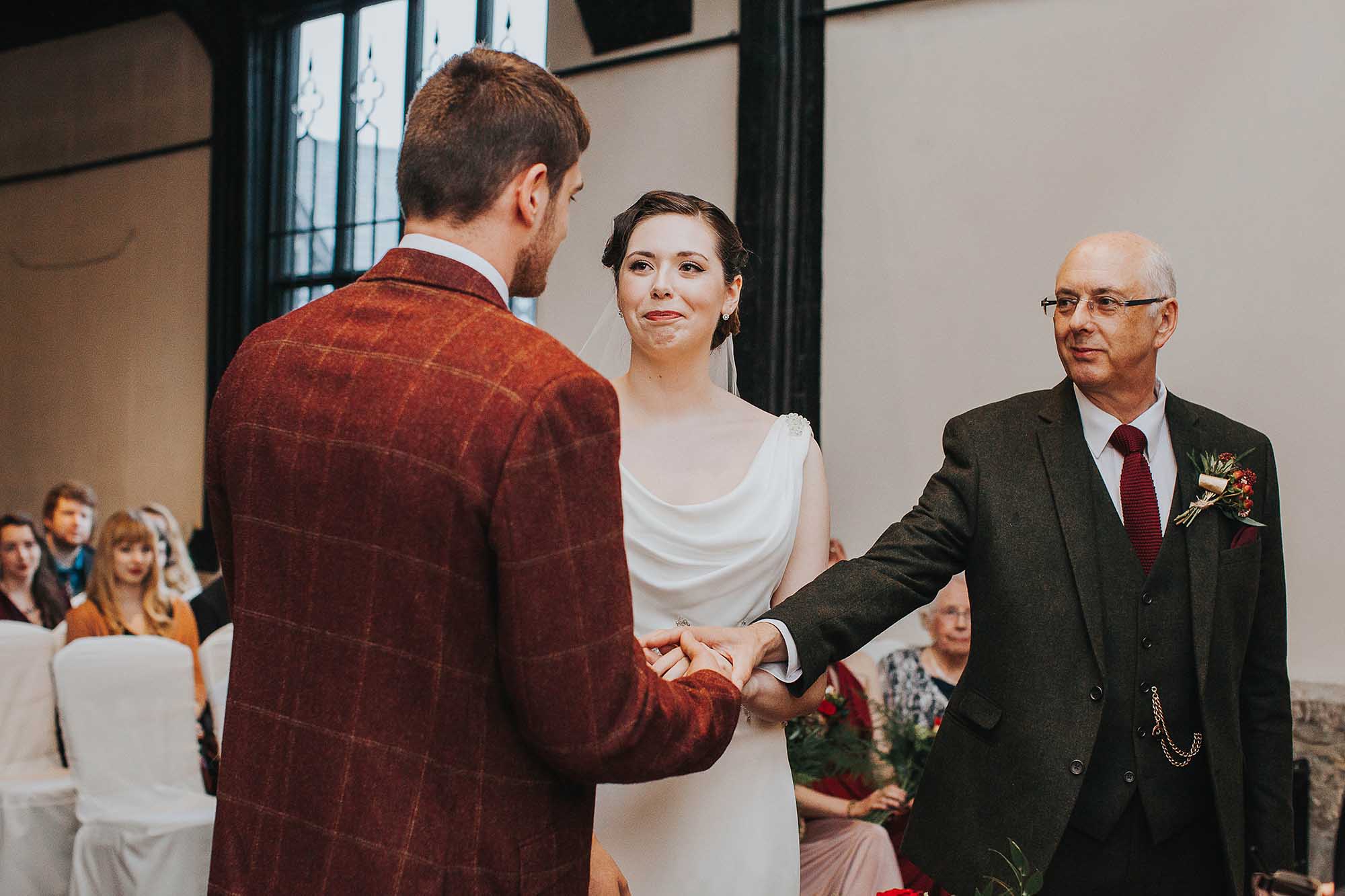 Samlesbury Hall winter wedding