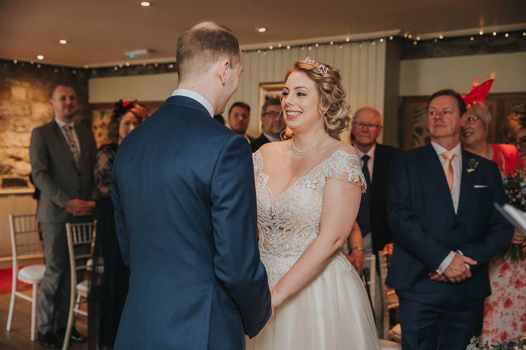 wedding ceremony at The Black Swan Helmsley
