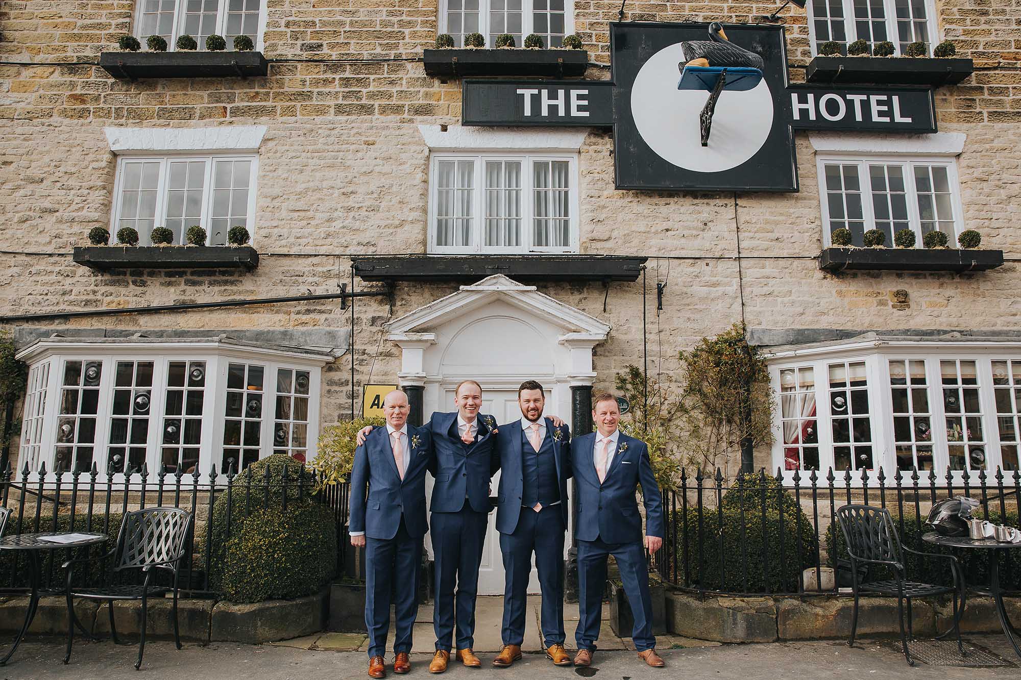 groomsmen at The Black Swan Helmsley