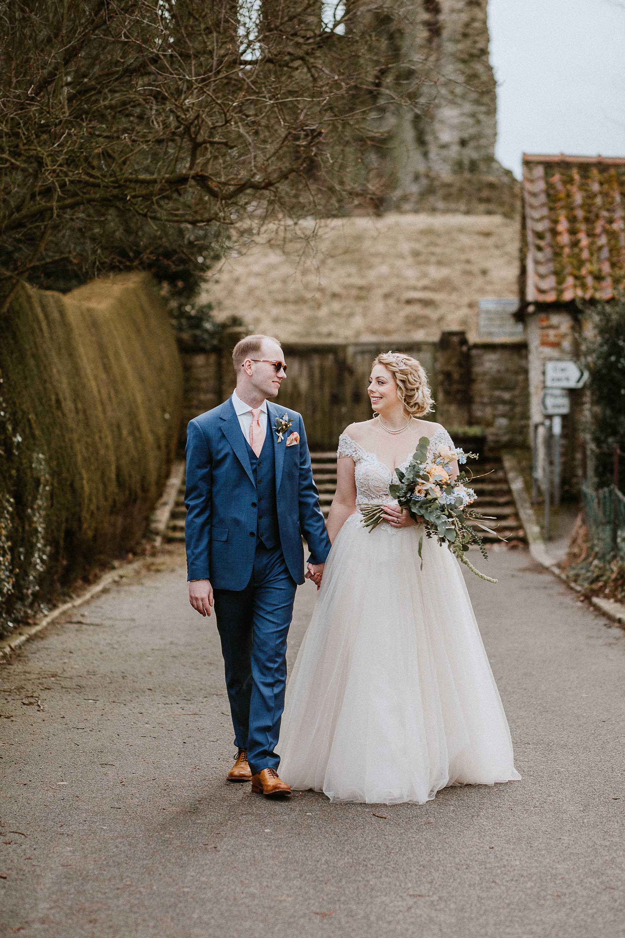 wedding photography at Helmsley Castle