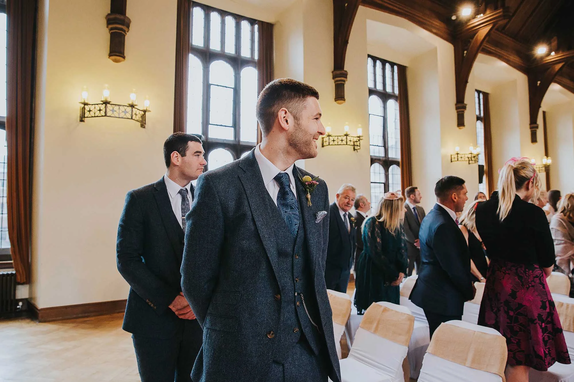 wedding ceremony in Bolton School