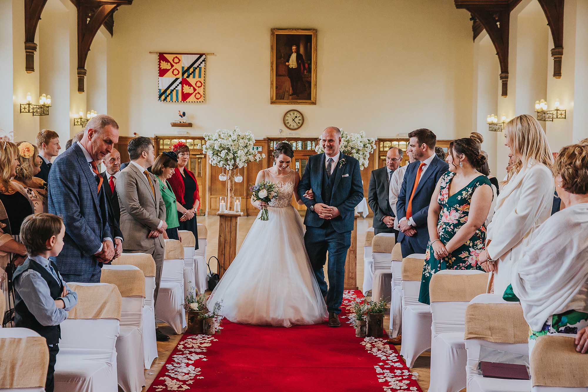 Bolton School wedding ceremony