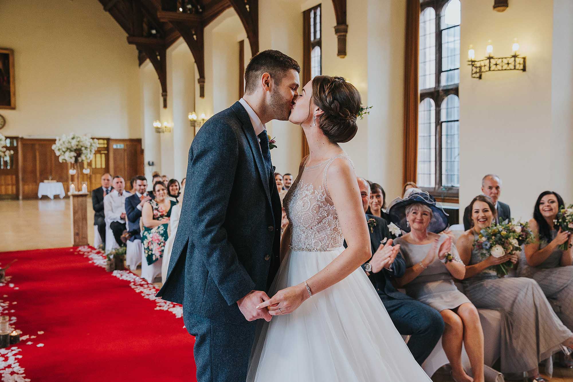 bride and groom wedding ceremony in Bolton