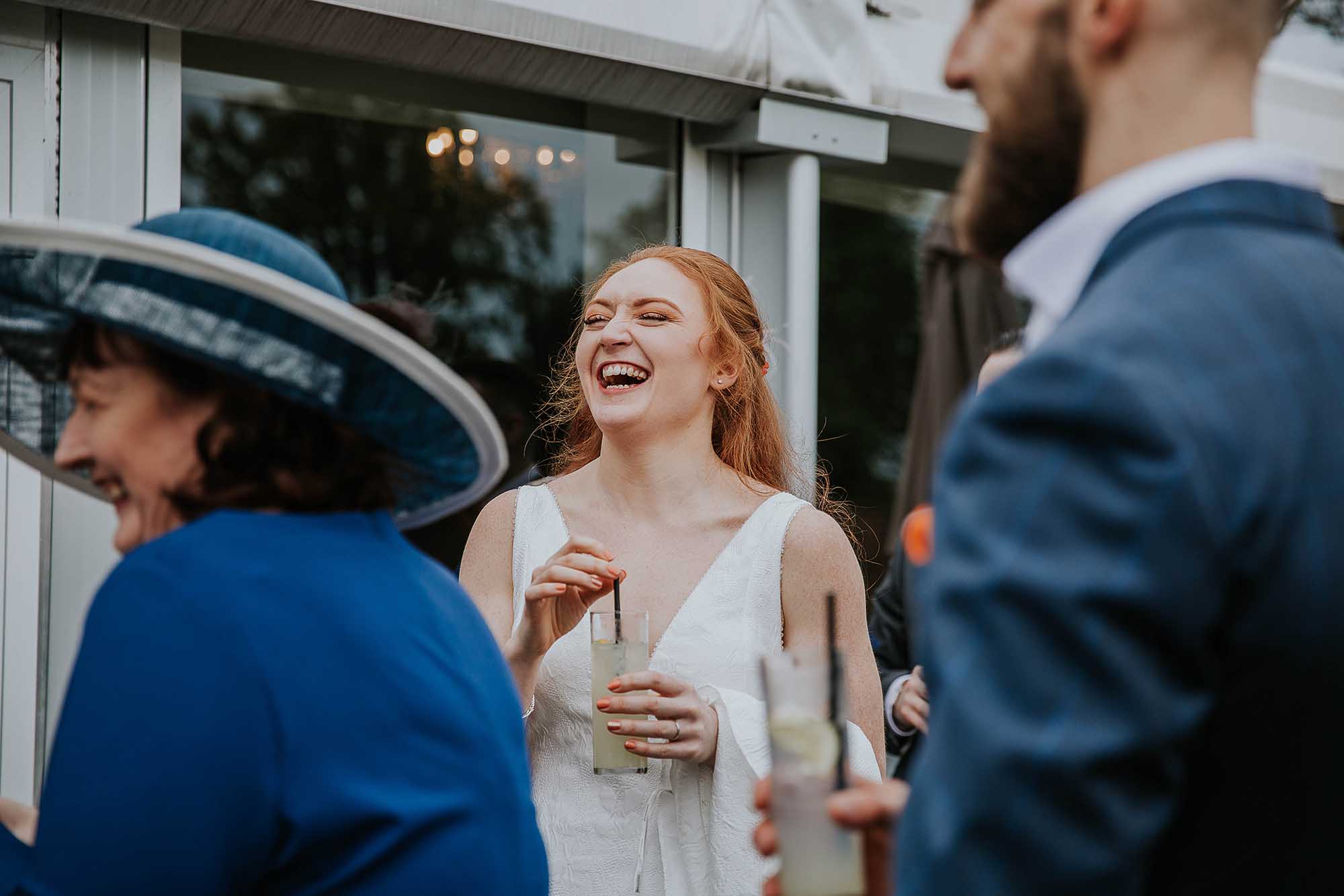 relaxed wedding photography Combermere Abbey