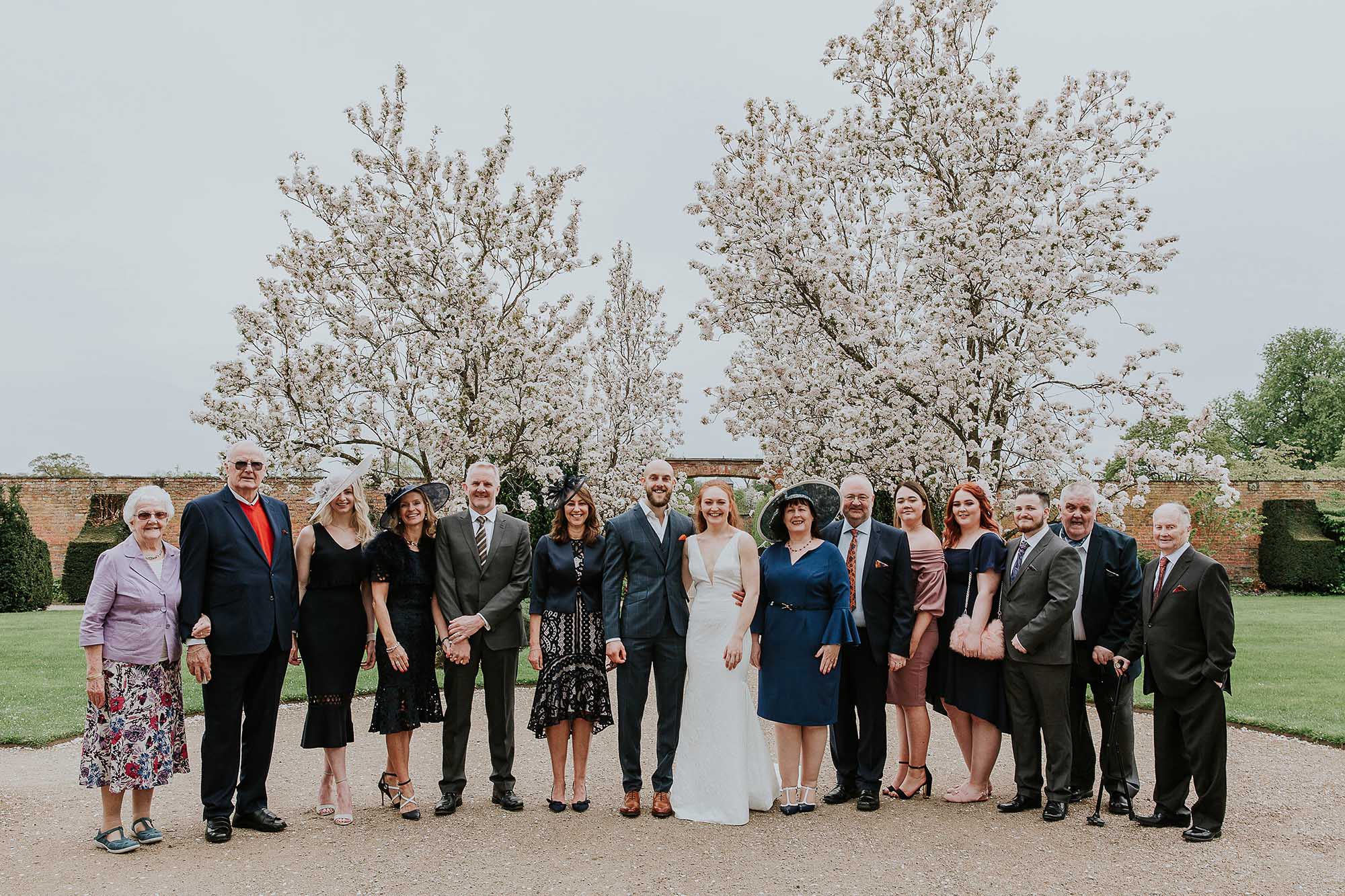 big group photography Combermere Abbey 