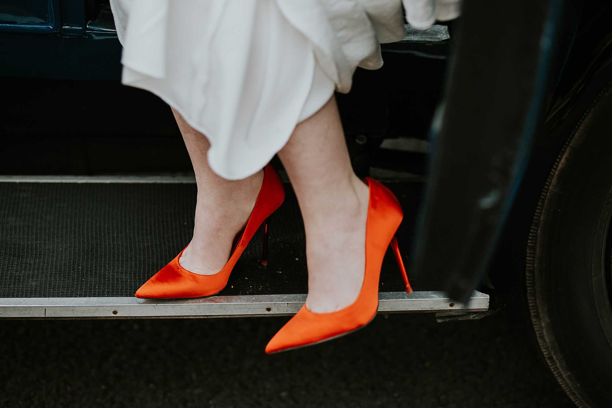 orange Zara shoes