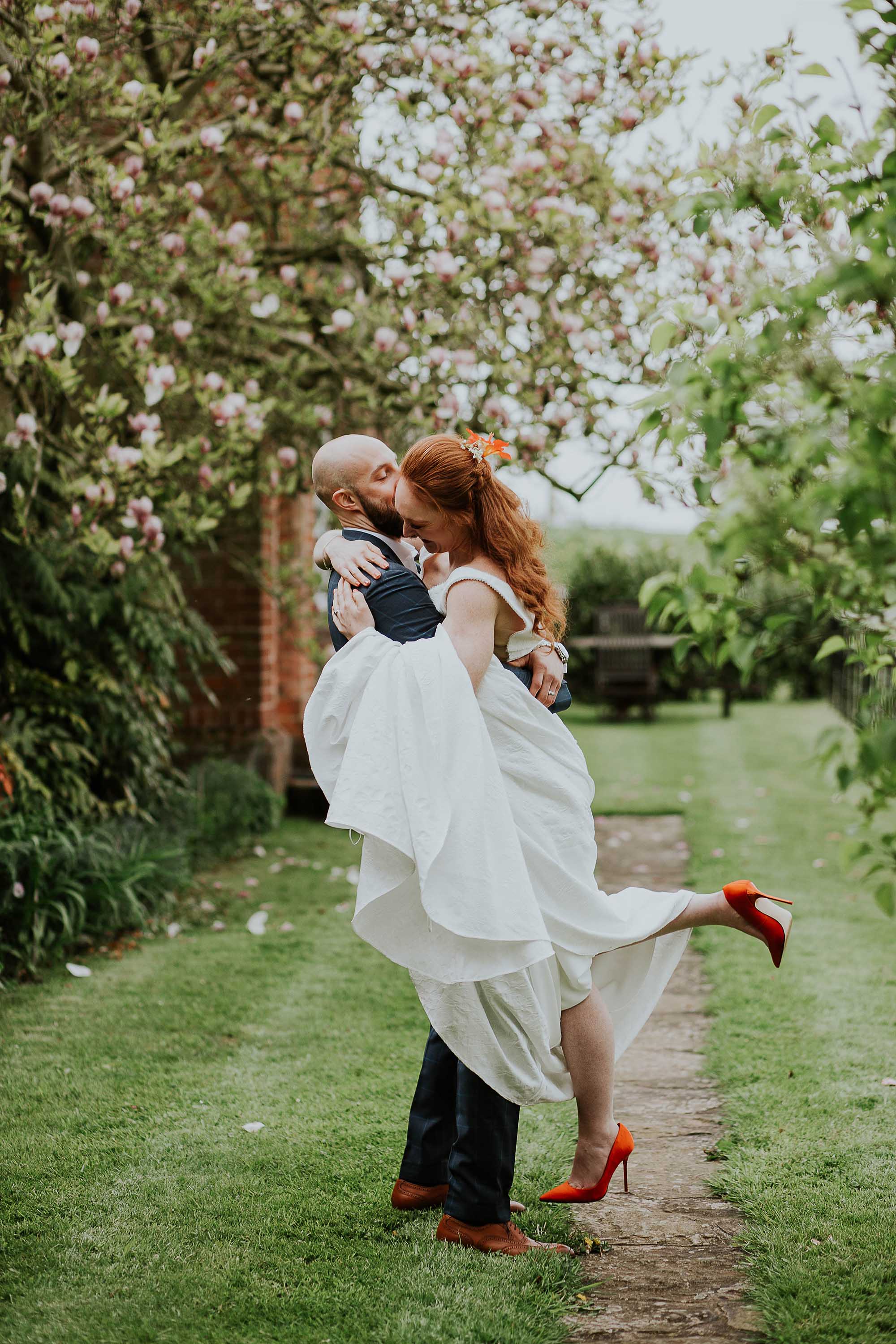 fun wedding photography Combermere Abbey