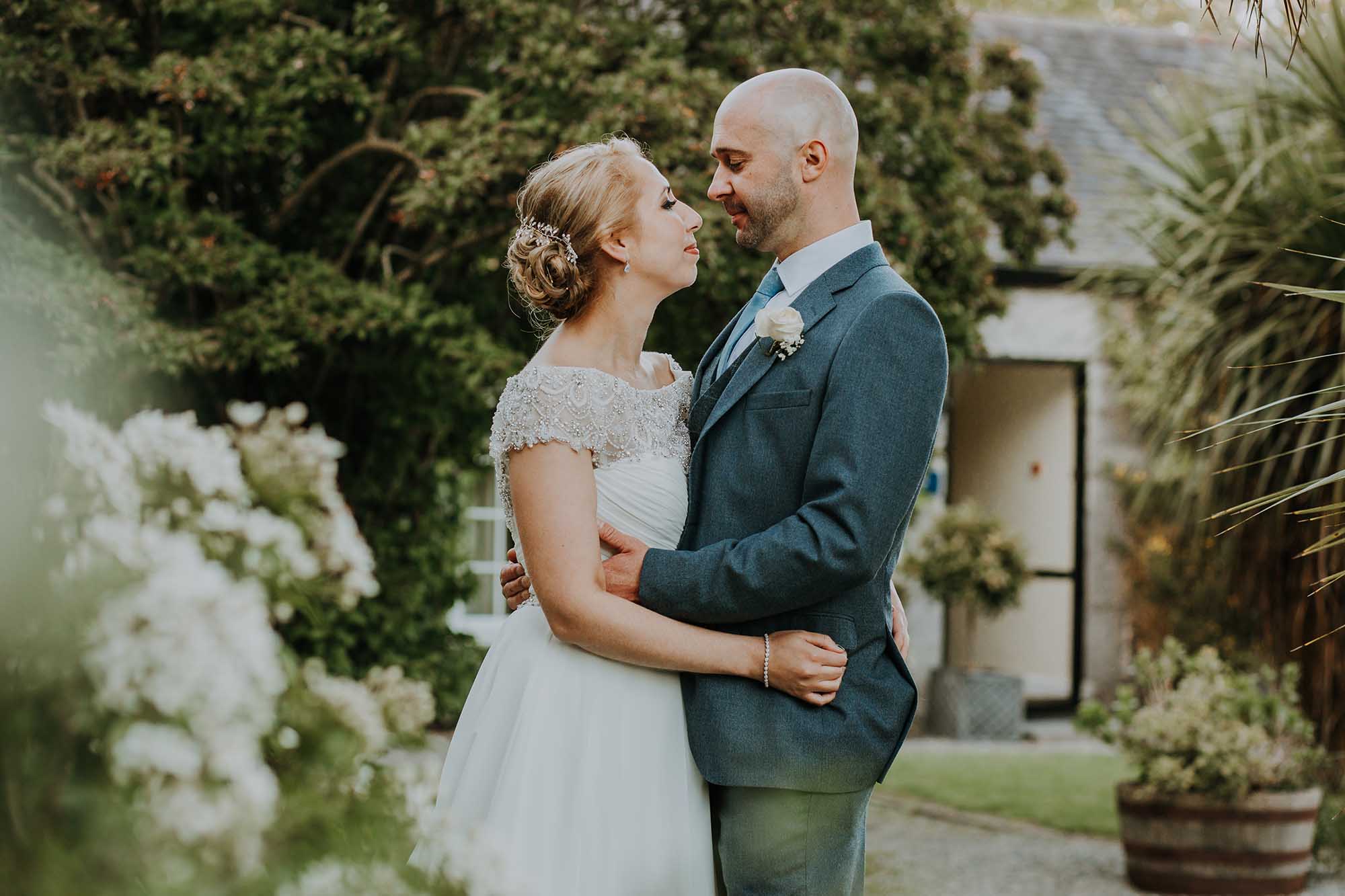 Romantic wedding photographer Wales