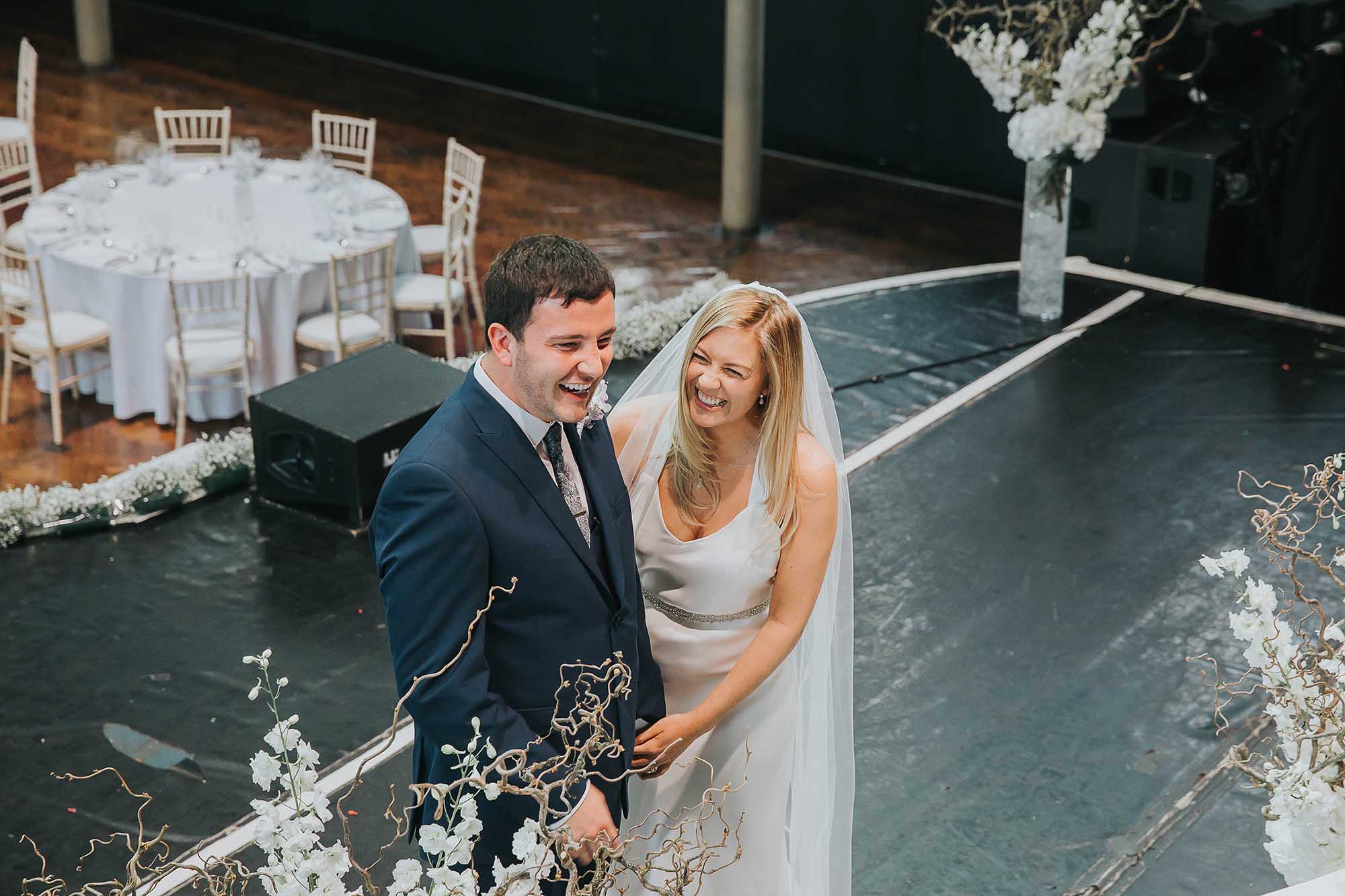 wedding ceremony at the Albert Hall Manchester