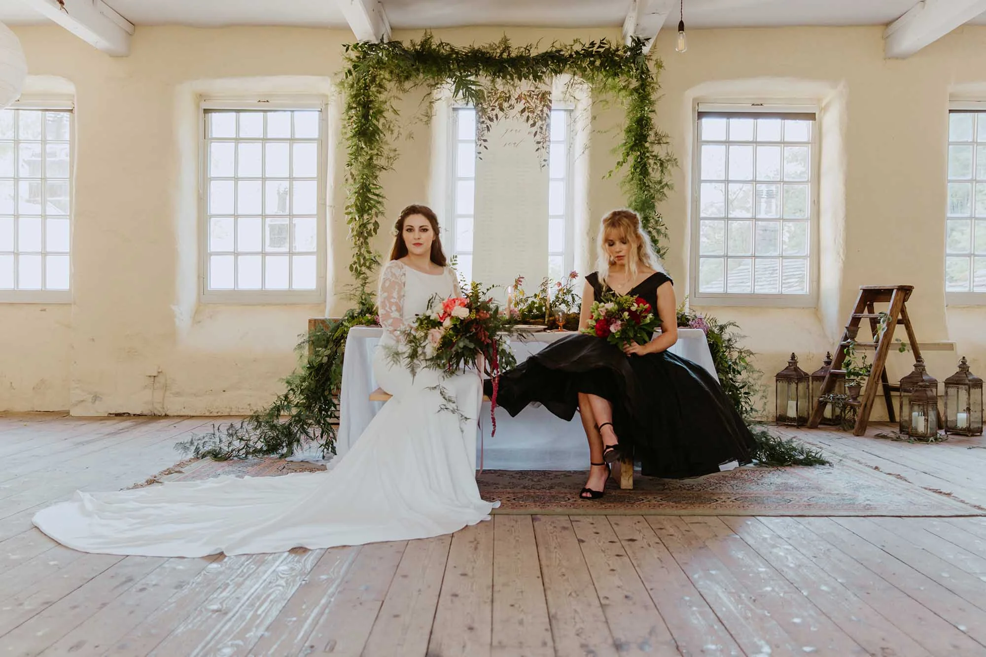 Black wedding dress ideas