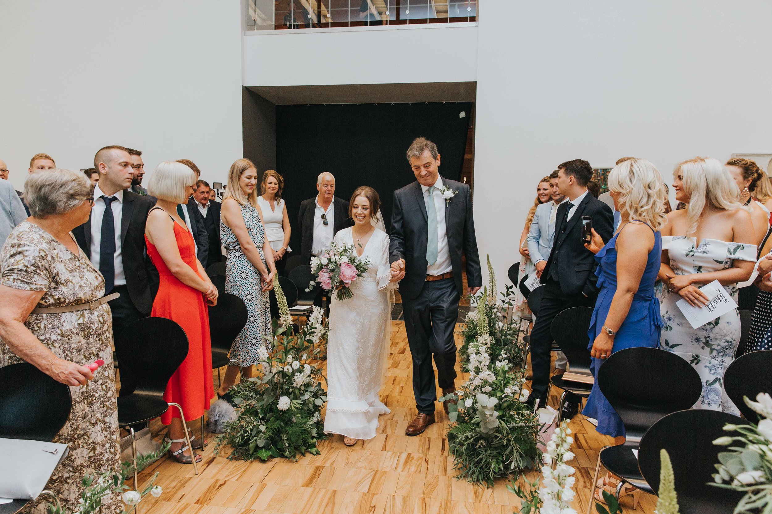 The Whitworth Art Gallery Manchester wedding ceremony