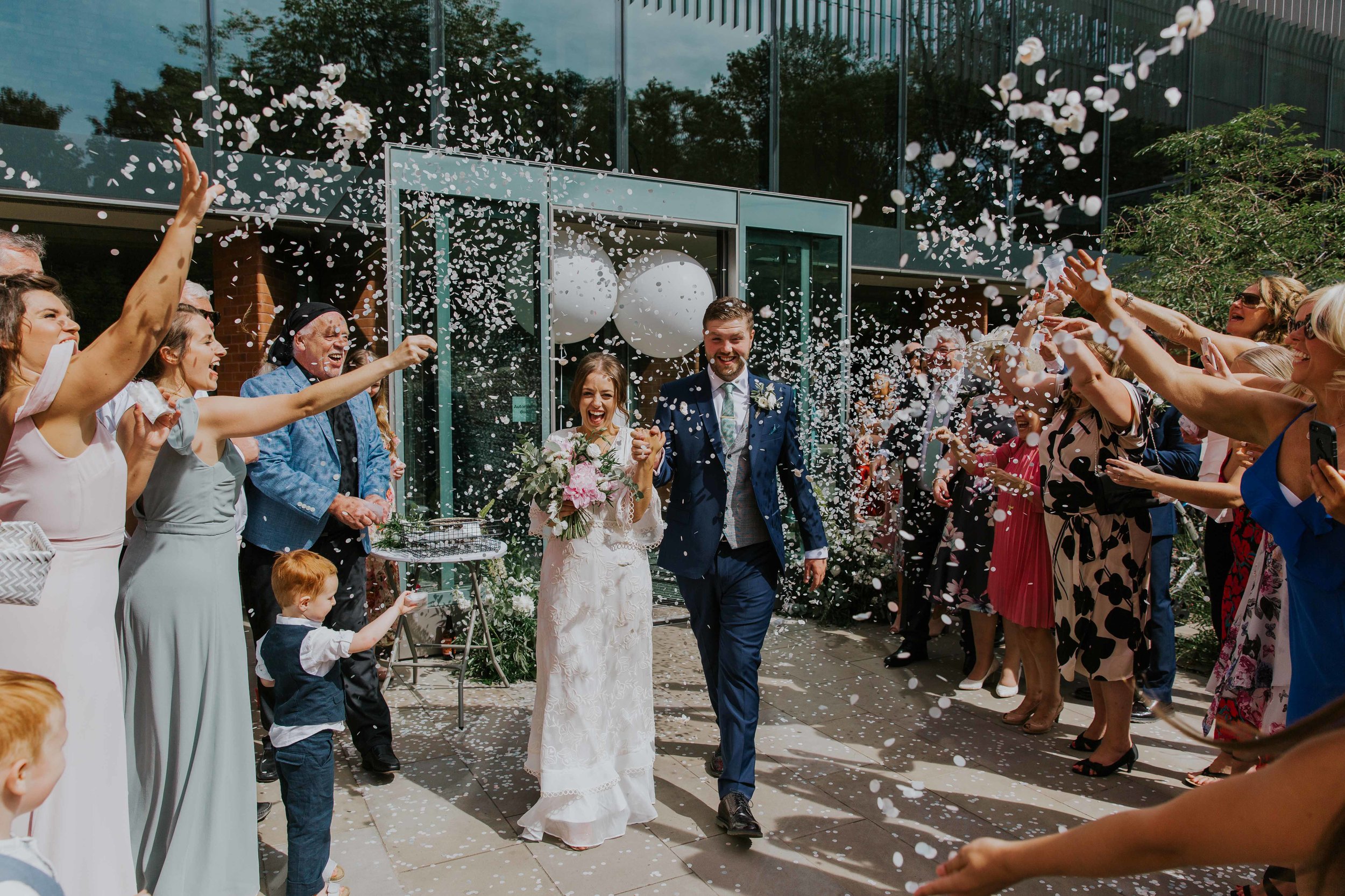 confetti at The Whitworth Art Gallery Manchester