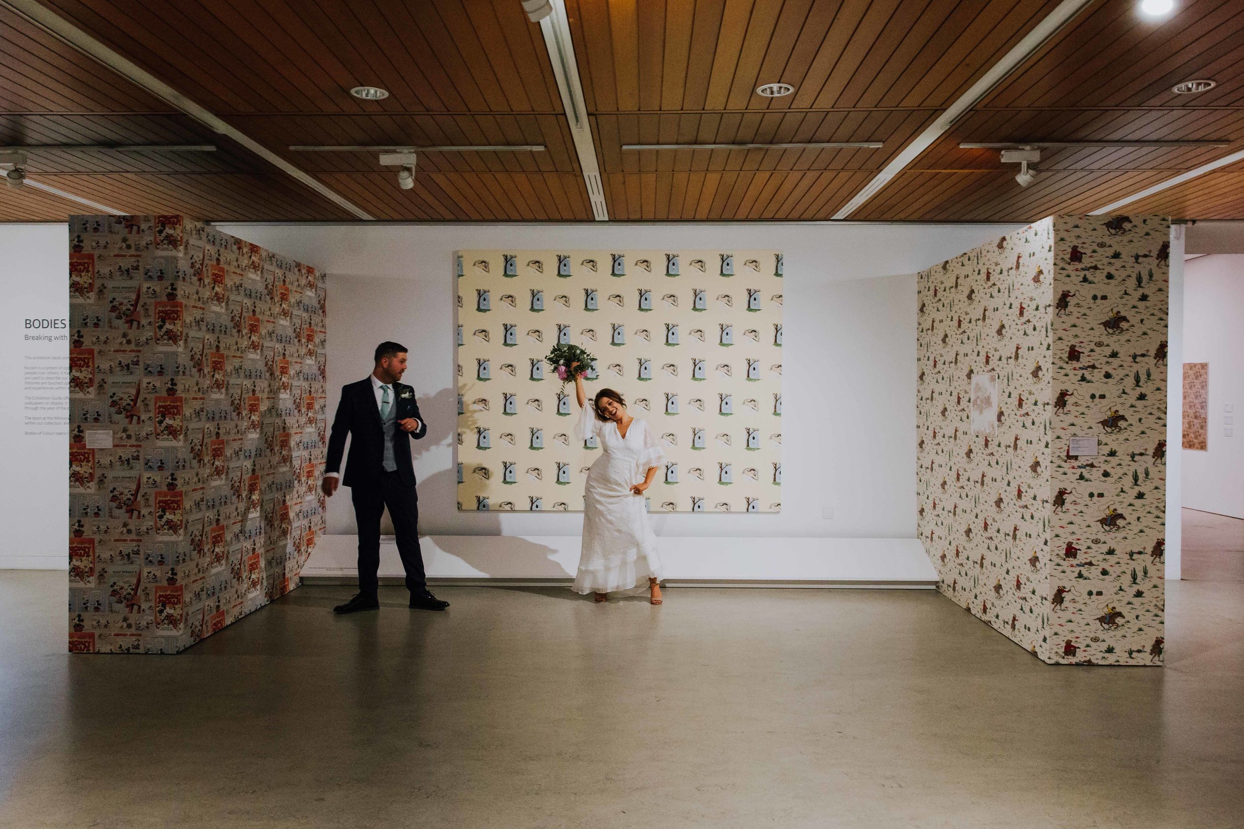 art gallery wedding