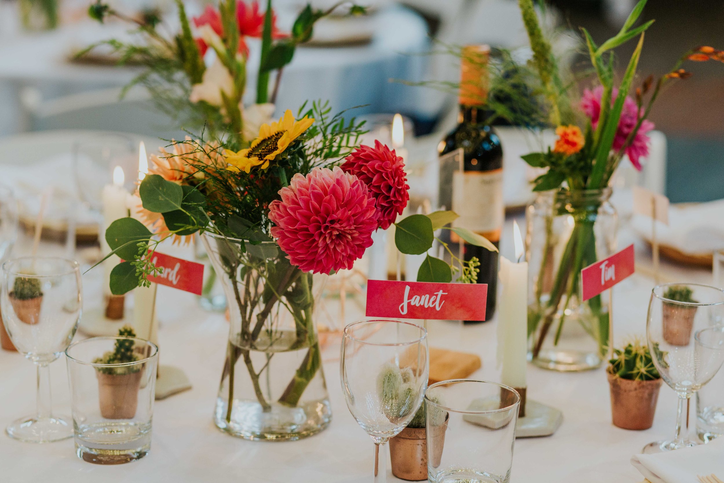 Left Bank Leeds wedding decor