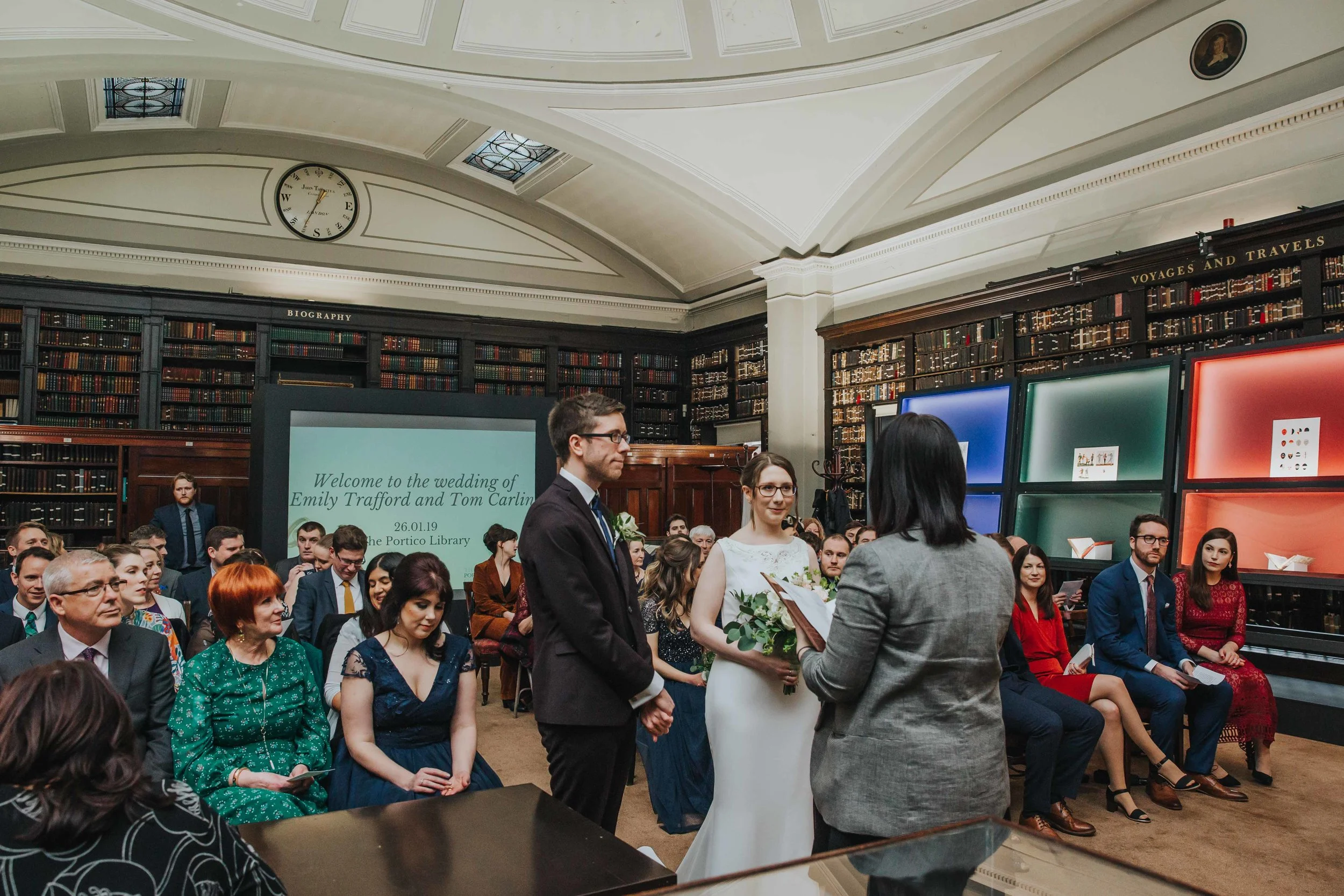 Wedding ceremony at The Portico Library