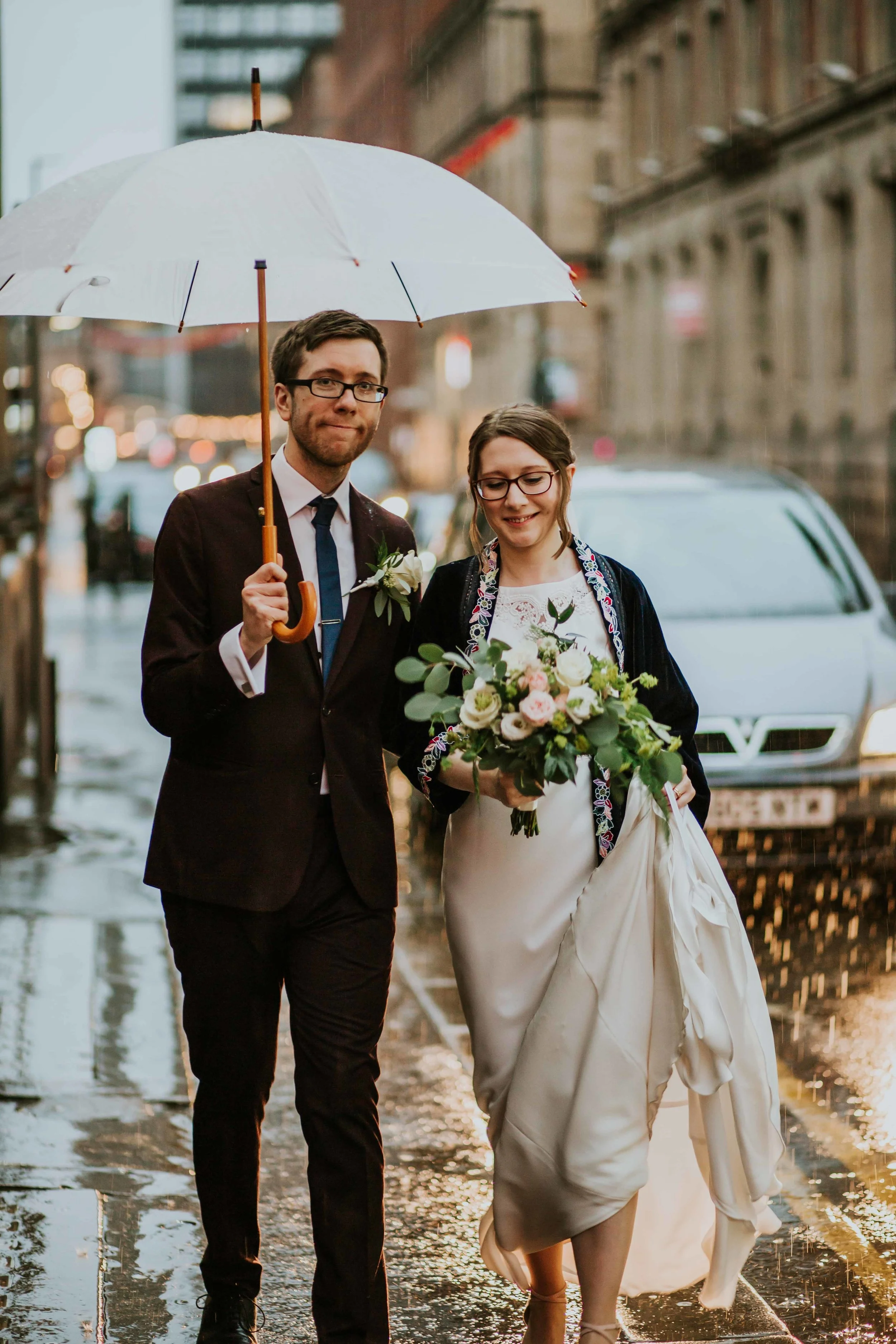 A rainy wedding in Manchester