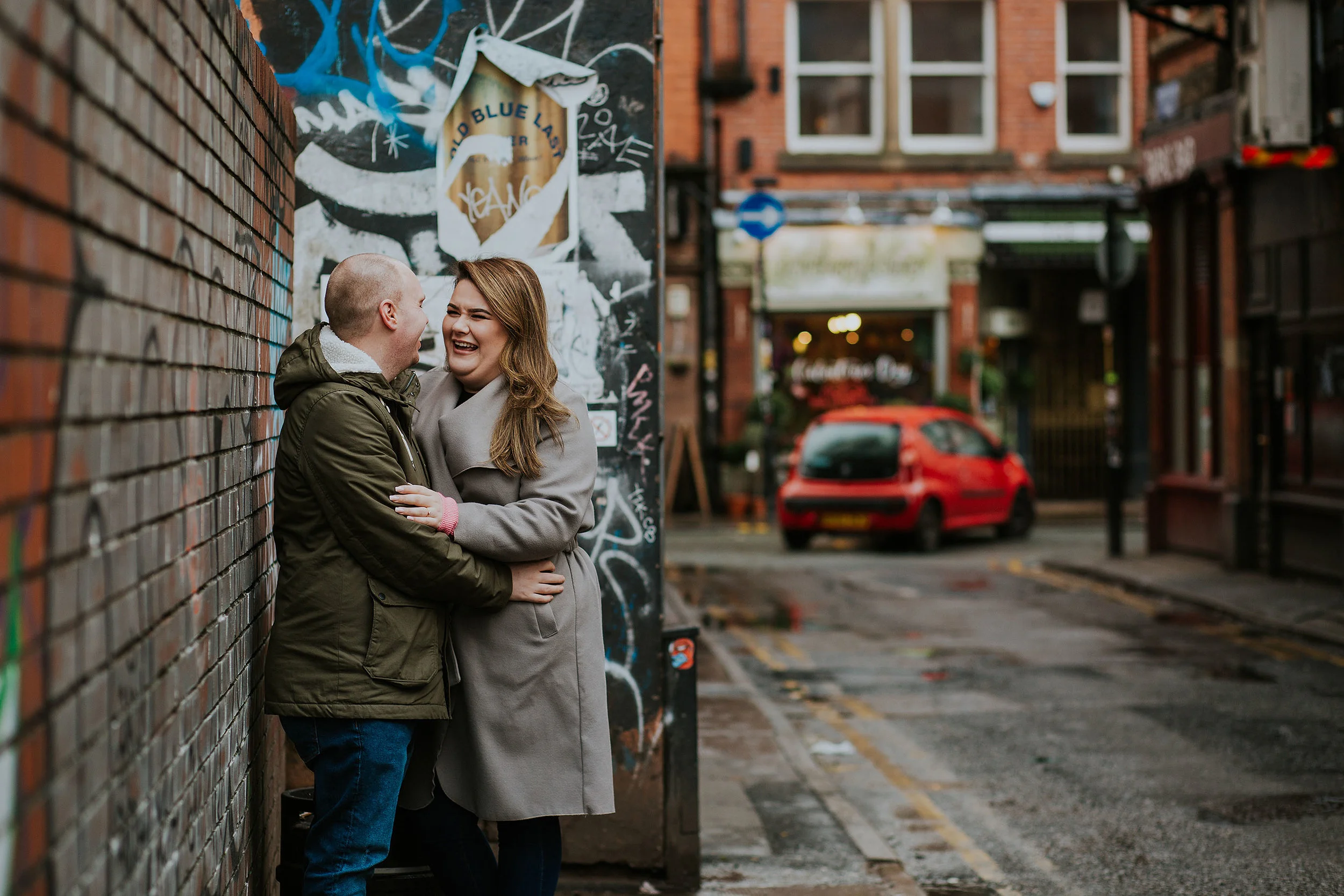 Northern Quarter engagement photography Manchester