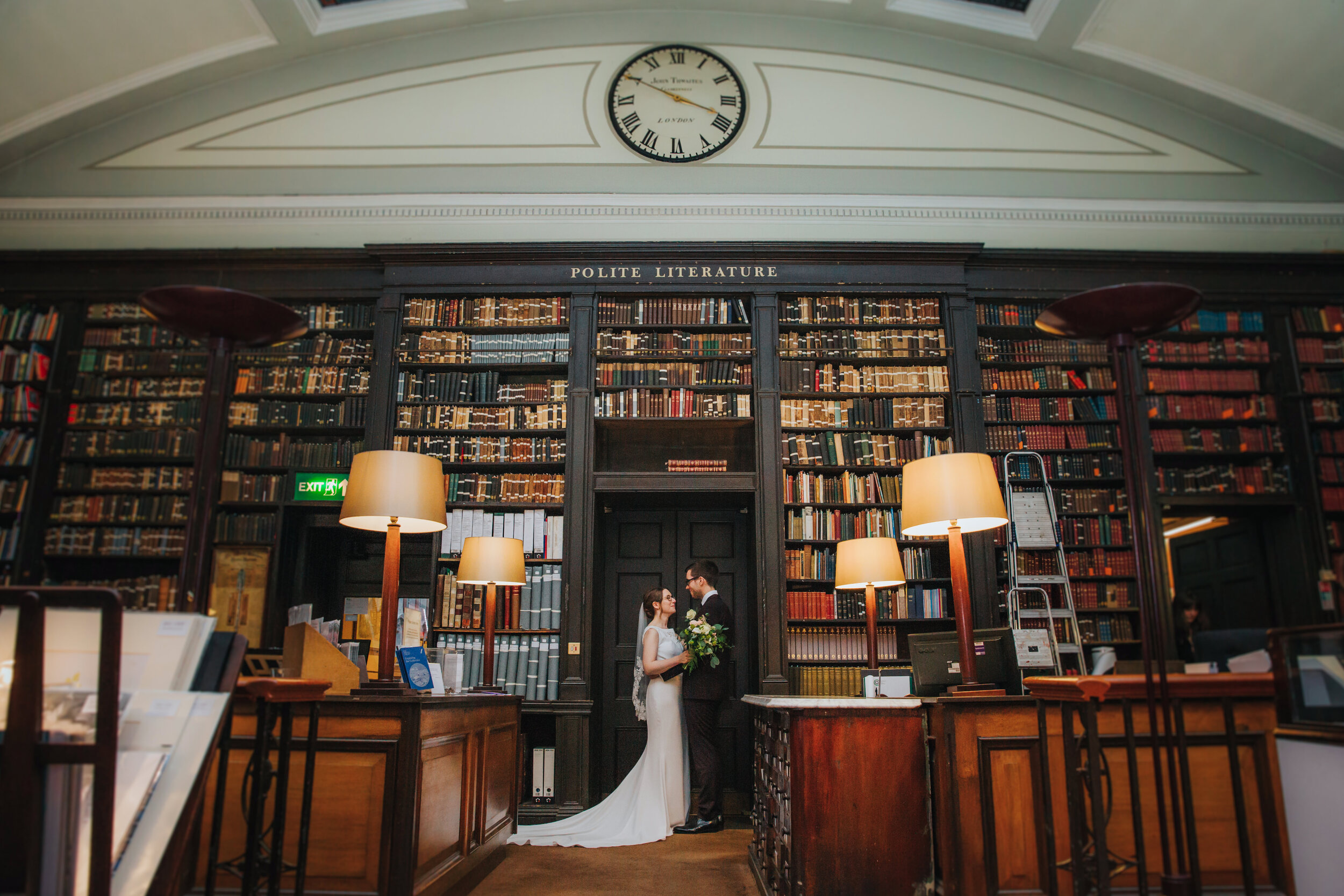 The Portico Library wedding