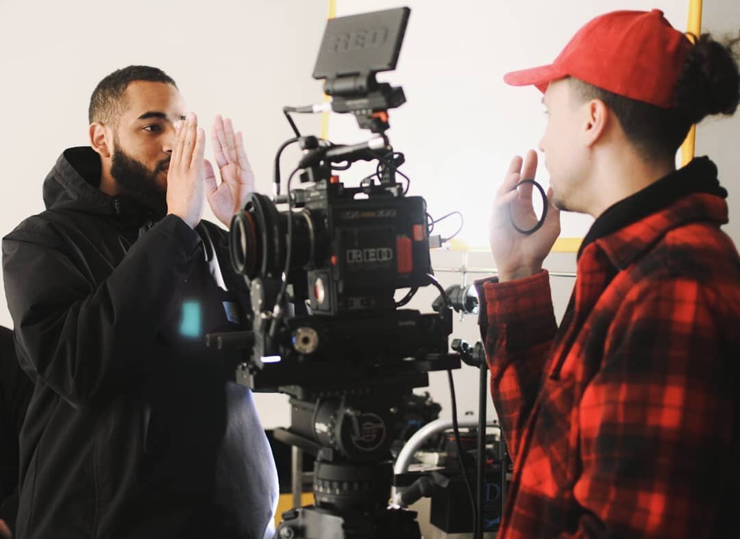 Film Director @collinccyoung and DP @will_orantes discuss lens, light, and camera position plan. /// #behindthescenes #filmmakers #manifest_creativegroup -- 📷 @hey_livvy