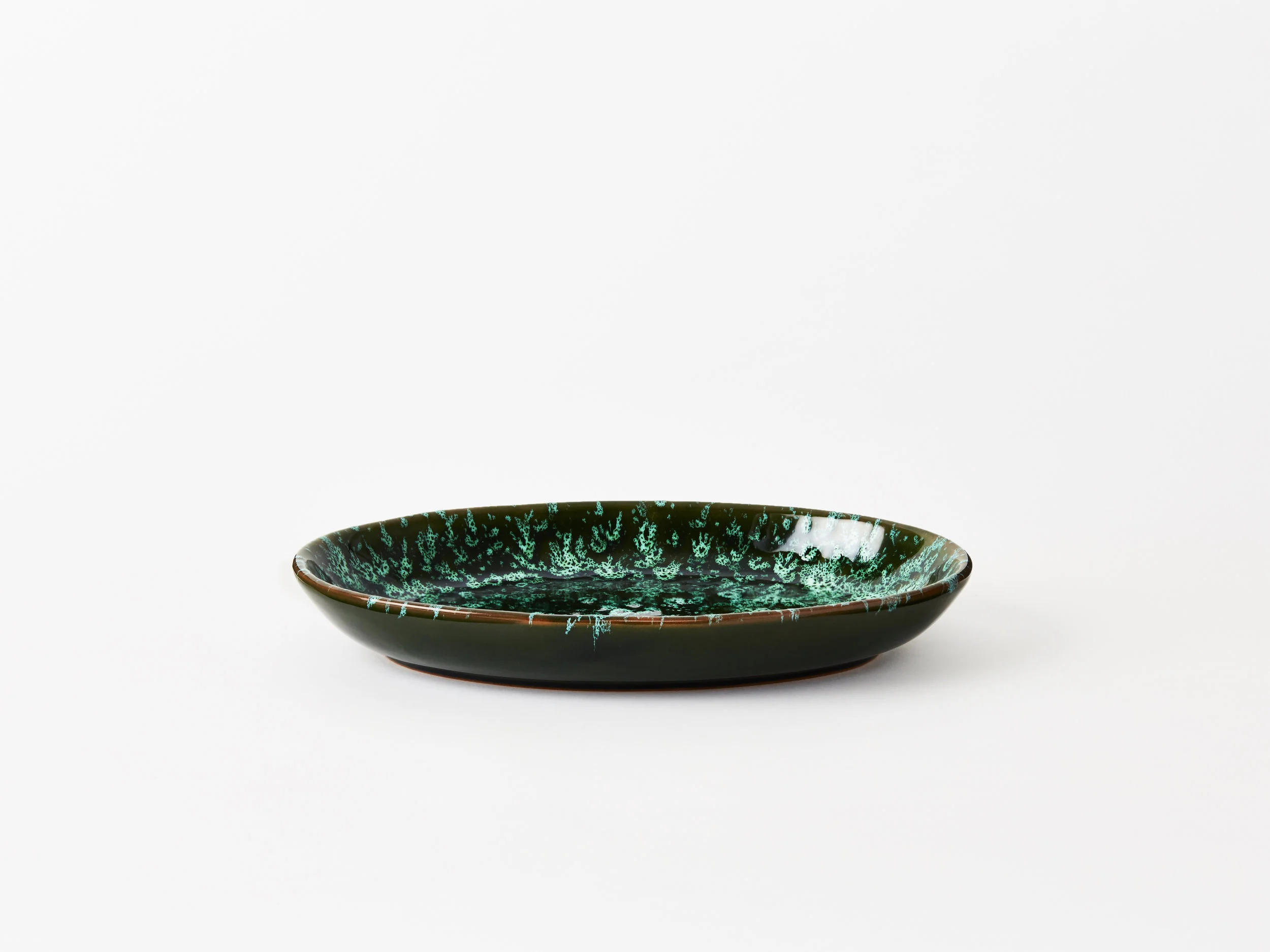 Emma Cerasulo_Splatter Ceramic Medium Oval Platter Green.jpg