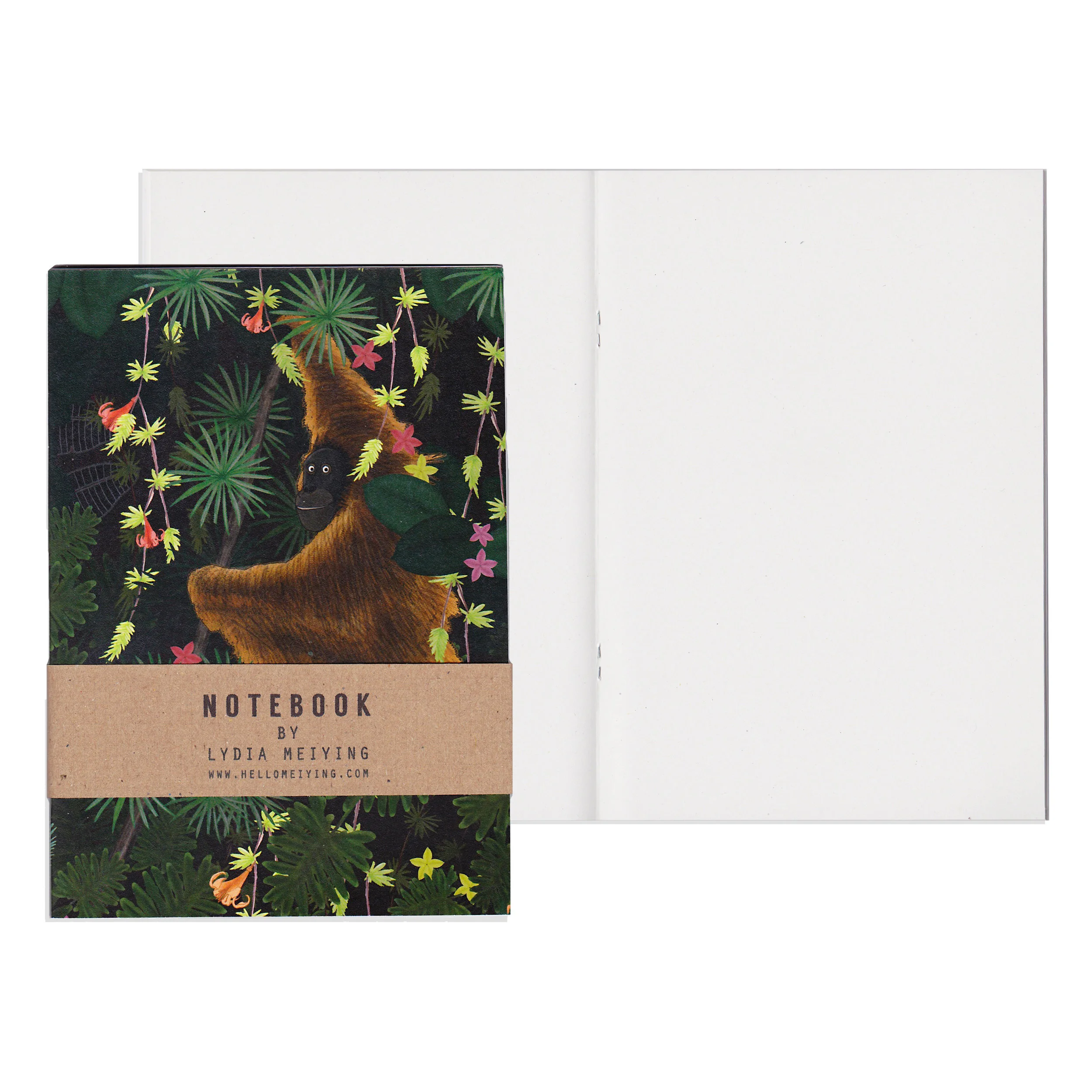 Jungle Orangutan A6 Notebook.jpg