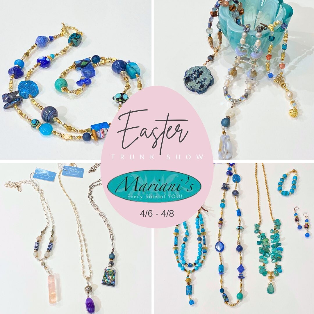 Join me at @marianisgreenville on Pelham Road for a special Easter trunk show!! I&rsquo;m showcasing new designs today, tomorrow, and Saturday!! 
#shopgvl #yeahthatgreenville #jewelrydesigner #jewelry