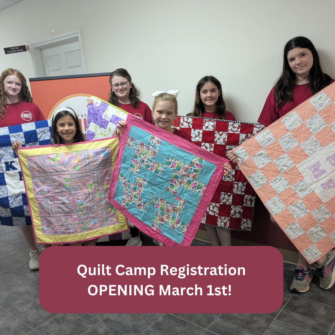 Kids Quilt Camp Registration OPENS