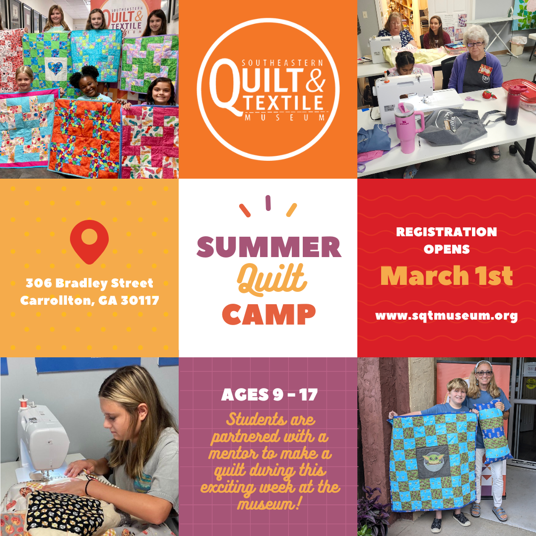 Kids Quilt Camp Registration OPEN