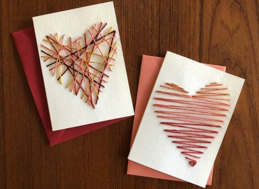 Valentine’s Day Embroidered Cards (FREE)