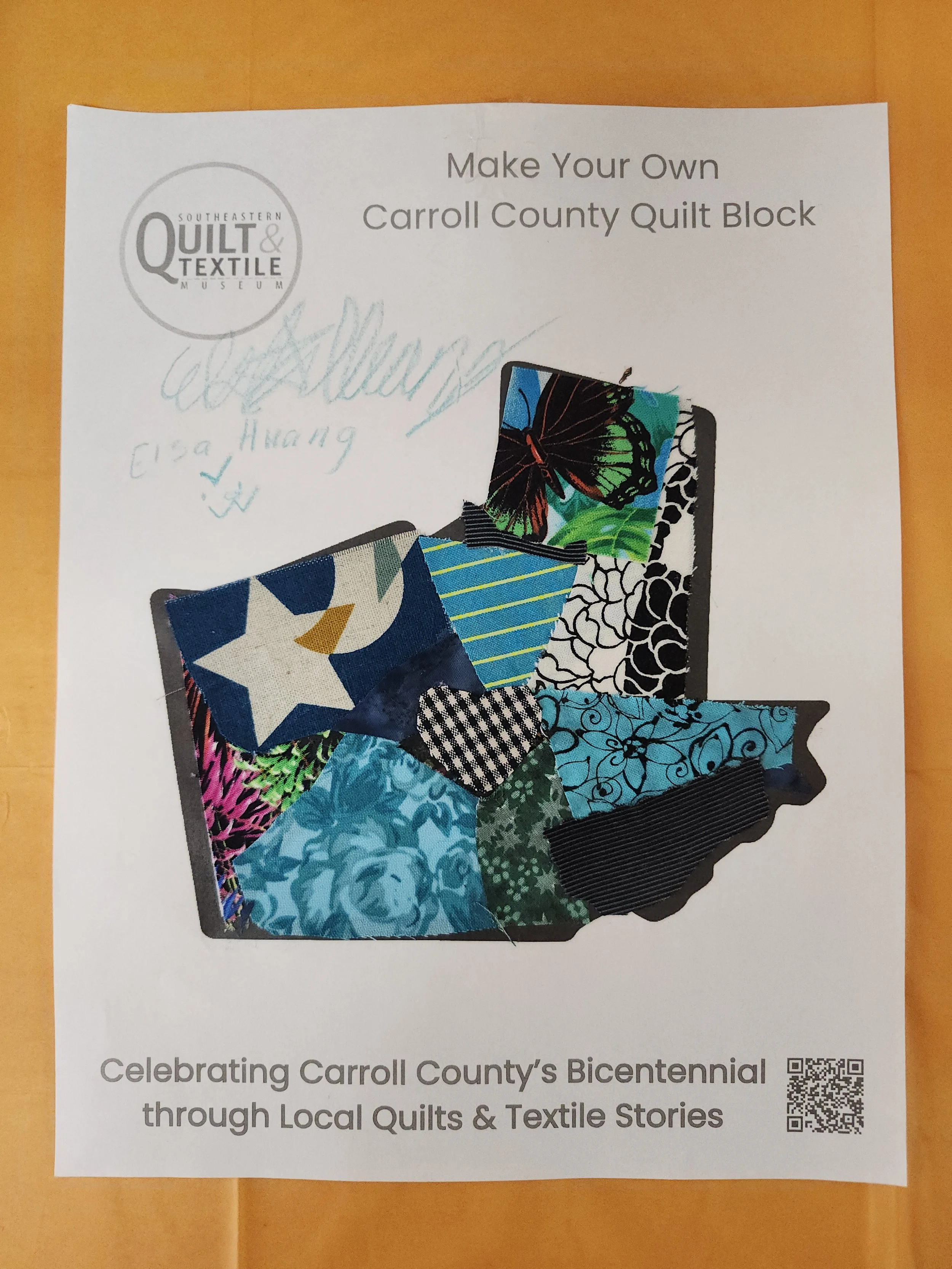Fall Break Make-N-Take Craft: Carroll County Quilt Art 