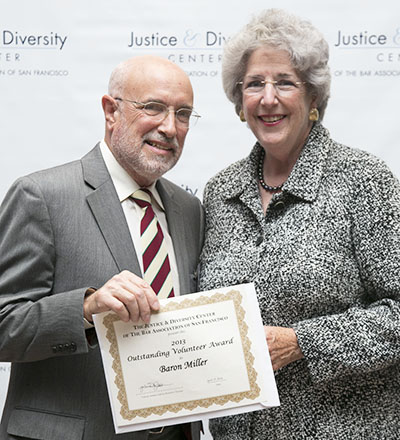 Mr. Miller and Carol Corrigan, Associate Justice of the California Supreme Court.