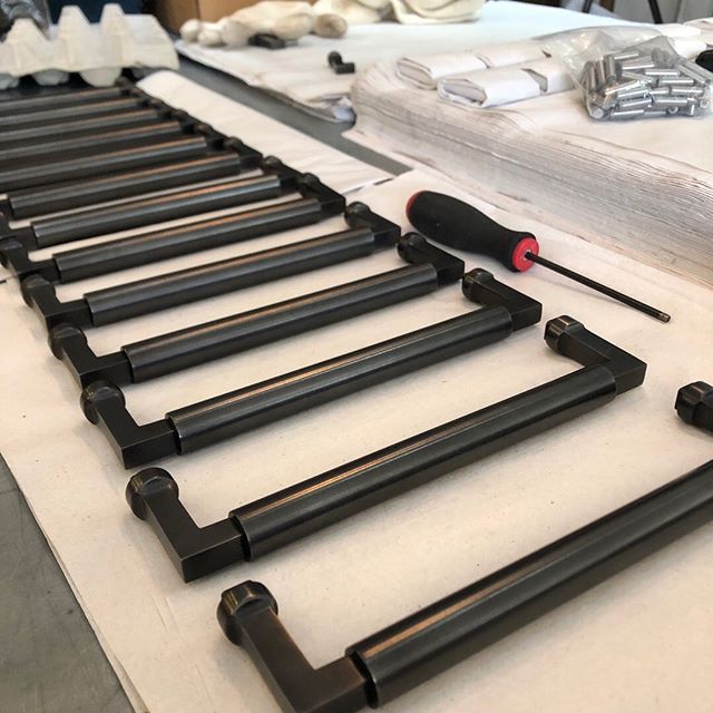 #wh Gropius pulls getting ready to ship - we make these and finish them right here in the USA #architecturalhardware