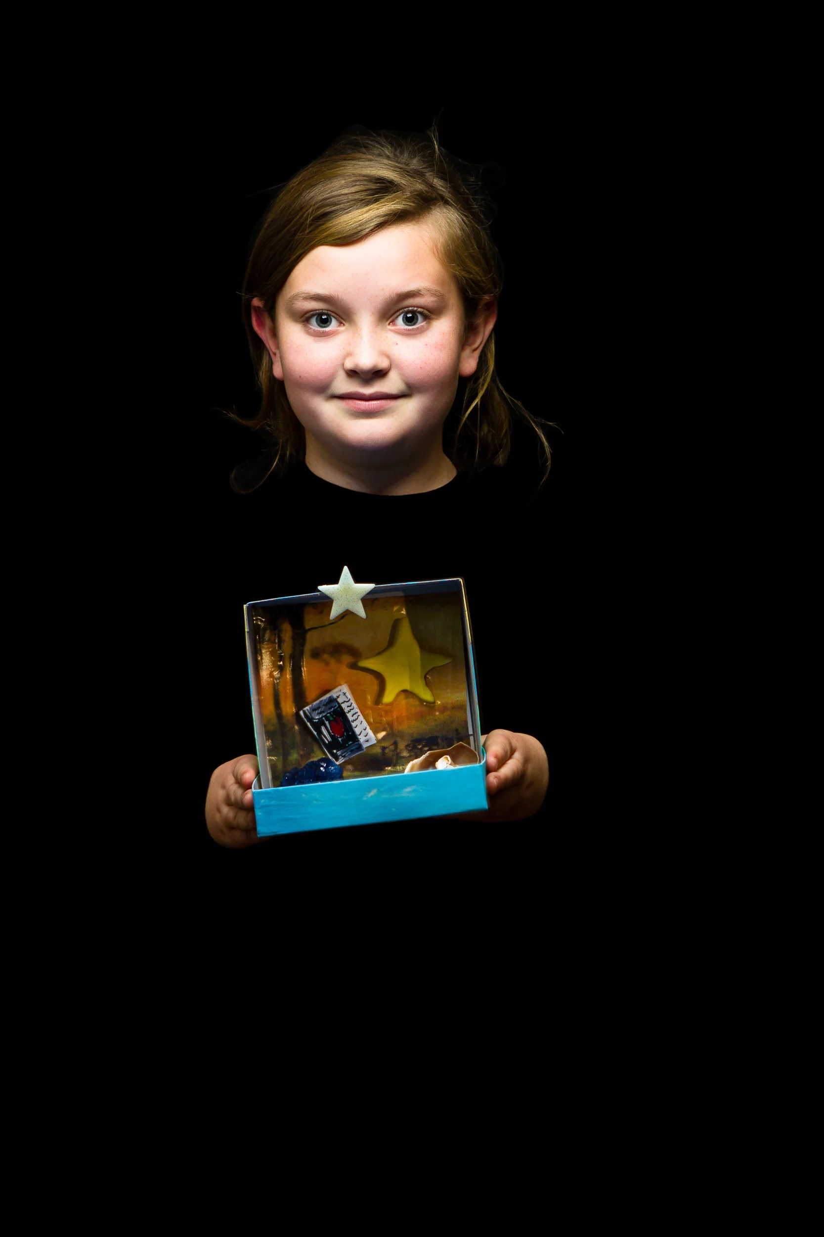 I put a picture in my box because I love art. I put stars in my box because I make wishes on stars. I put a mini model of my favorite book. I put a pretty rock in because it makes me happy. I believe in Gaia, mother earth. I love nature. Charlotte G. 4th Grade, Massachusetts Friends Academy 2011