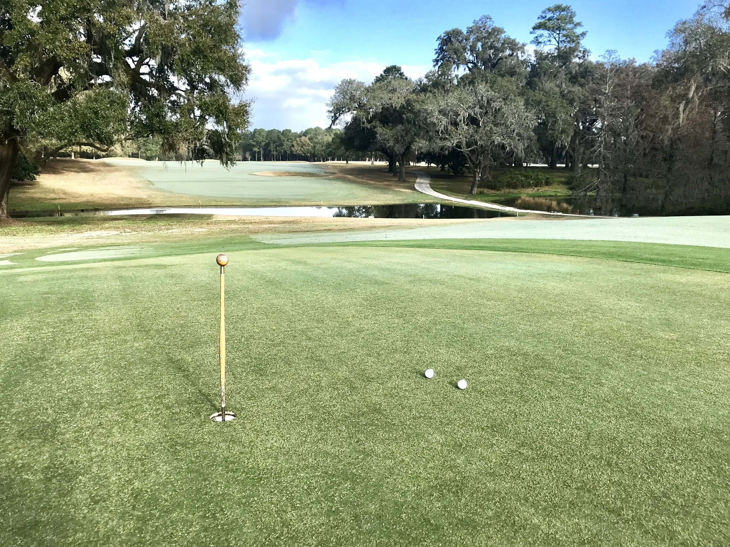 Wide fairways, draping oaks and old-school features like beveled wood flagsticks are part of the visual landscape at Yeamans.