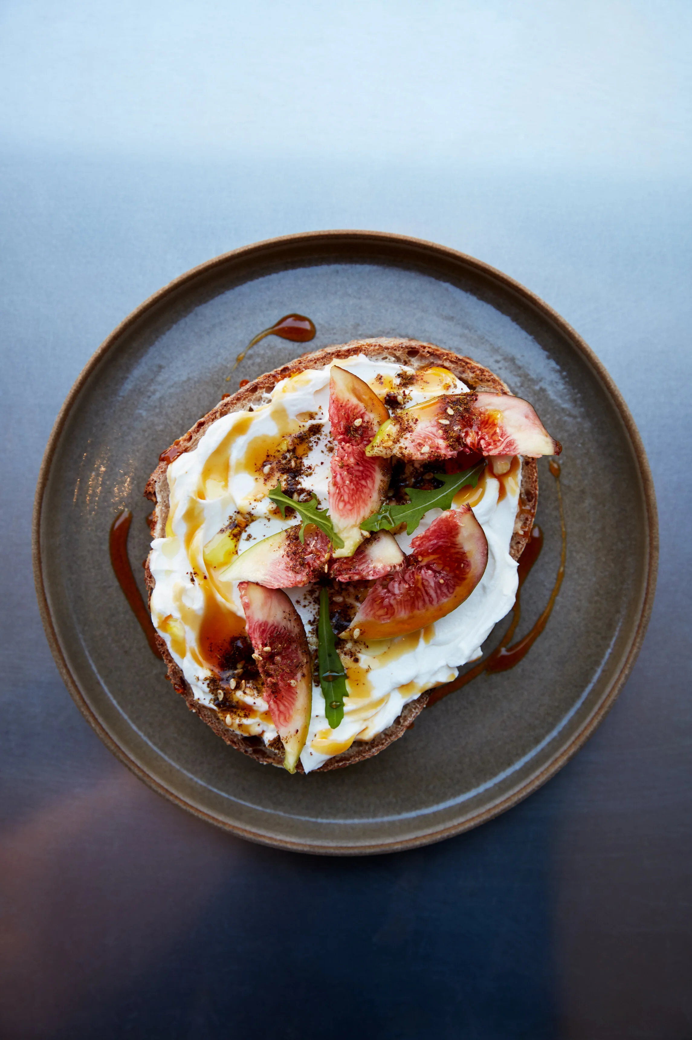whipped ricotta toast
